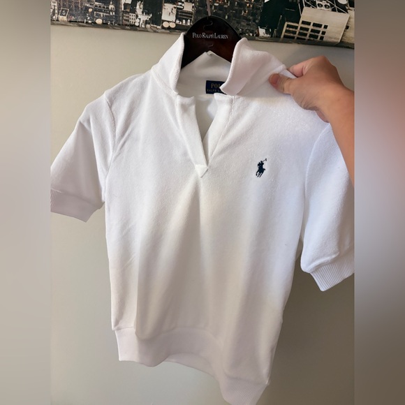 Ralph Lauren Tops - Ralph Lauren womens White Polo Shirt small